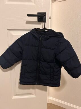 Old Navy Toddler Navy Water-Resistant Puffer Jacket